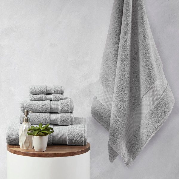 Olliix Madison Park Signature Splendor 1000Gsm 100 Cotton 6 Piece Towel Set Mps73 435