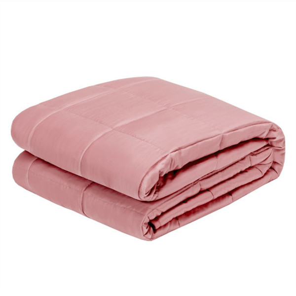 20 Lbs 60 X 80 Heavy Weighted Soft Breathable Blanket With Natural Bamboo Fabric Pink Ht1134Pi By Cw