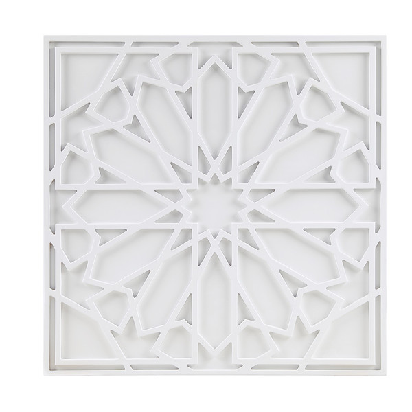 Madison Park Boho Notion 24X24 Square Mdf Carved Wall Panel Mp95B 0252 By Olliix