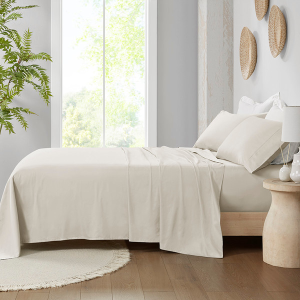 Olliix 300 Thread Count 100 Organic Cotton Deep Pocket Sheet Set Queen Mp20 8253