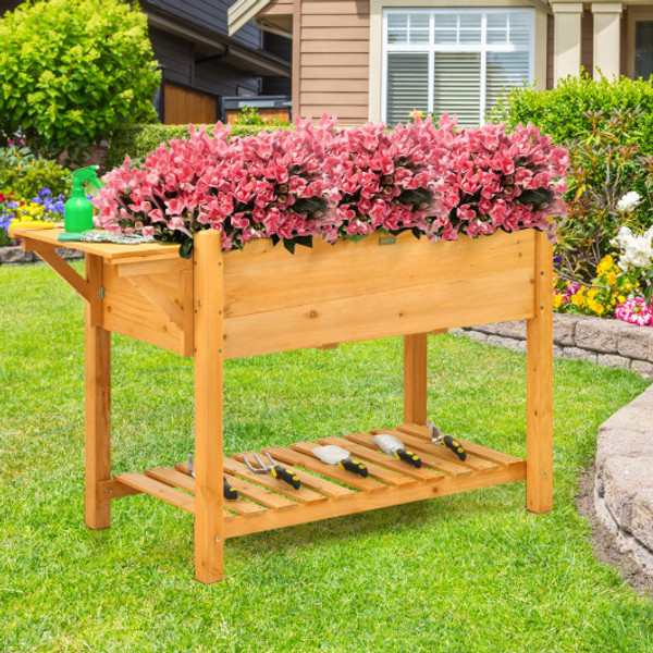 Elevated Planter Box Kit With 8 Grids And Folding Tabletop Gt3652 By Cw