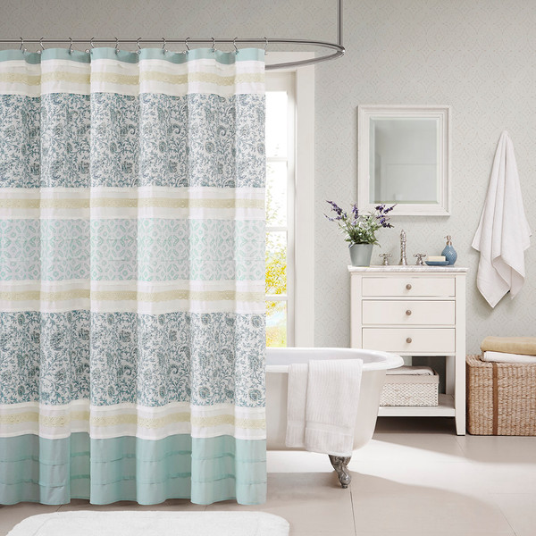 Madison Park Dawn Cotton Shower Curtain 72X72 Mp70 2493 By Olliix