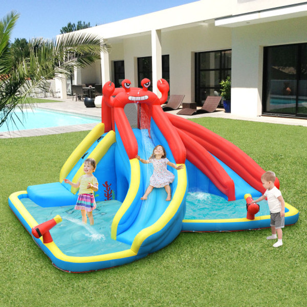 Inflatable Water Slide Bounce House With Water Cannon With 680W Blower Op70400 Es10151Us By Cw