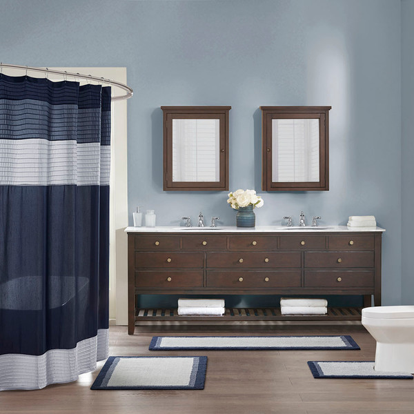 Olliix Mp72 6204 Madison Park Amherst 100 Cotton Tufted Bath Rugnavy