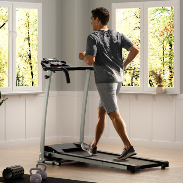 Folding Treadmill With 12 Preset Programs And Lcd Display Black Sp38000Us Bk By Cw