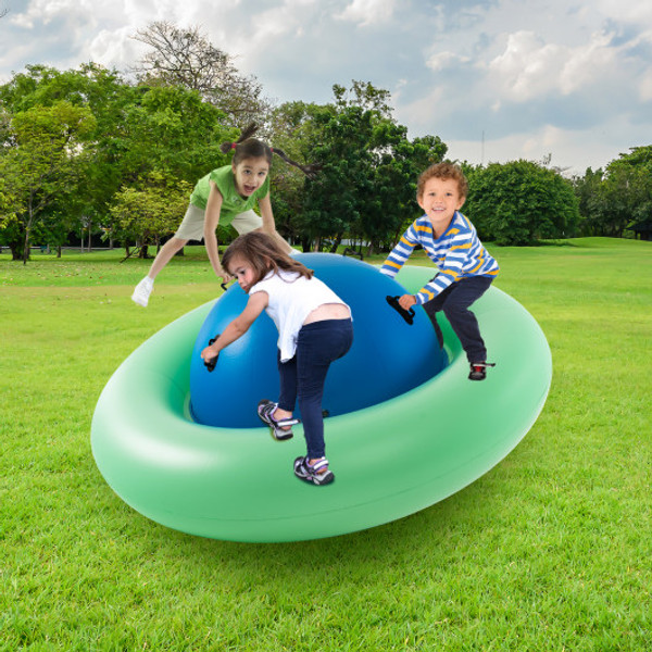 7 5 Foot Giant Inflatable Dome Rocker Bouncer With 6 Built In Handles For Kids Green Np10980Gn By Cw