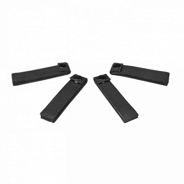 Ncstar Molle Thumb Snap Straps 4 Length Black Package Of 4 Cvmss3012B