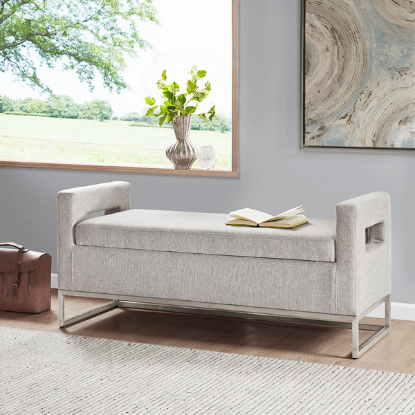 Madison Park Crawford Storage Bench Mp105 0614