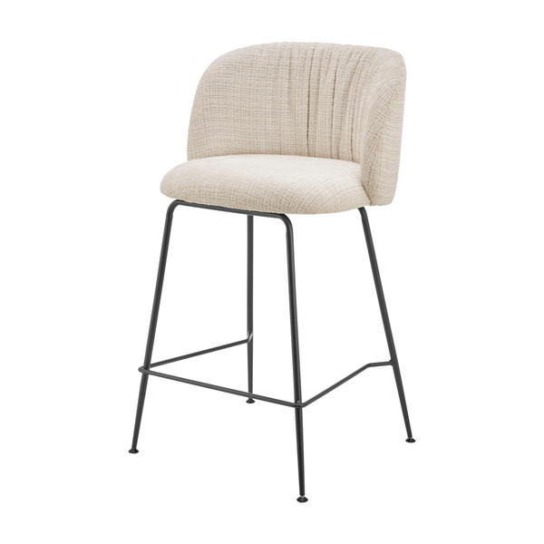 Millie Kd Fabric Counter Stool Canova Ivory 9300181 725 By Npd