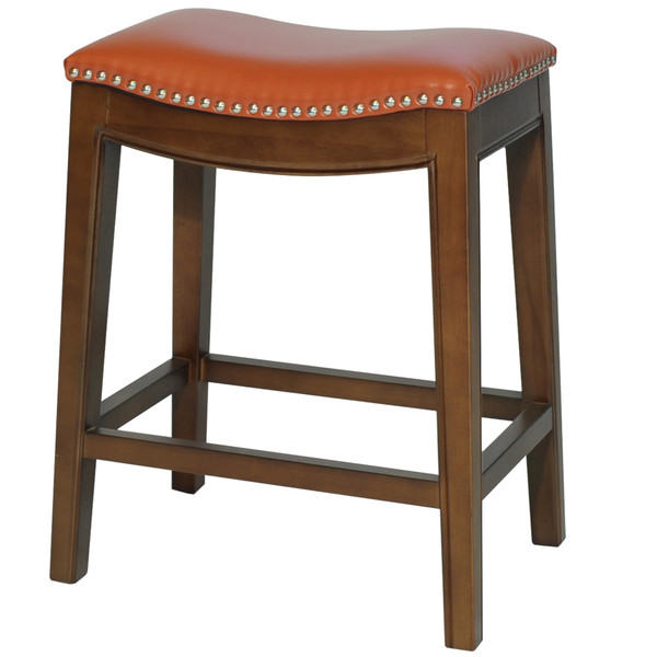 Elmo Kd Bonded Leather Counter Stool Pumpkin 358625B 8141Kd By Npd