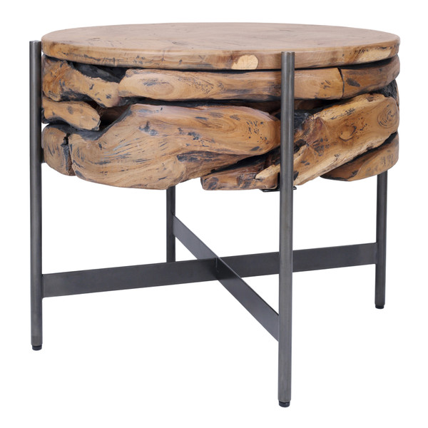 Bardo Kd Reclaimed Teak Side End Table Natural Assembly Required 9600051 By Npd