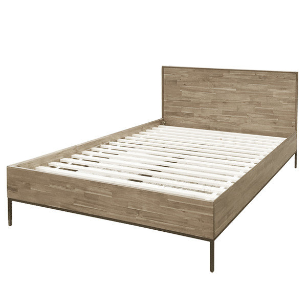 Hathaway Kd Queen Bed Set Drifted Sand Assembly Required 8000046 Ds By Npd