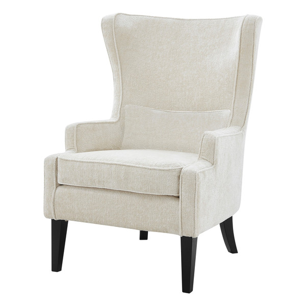 Clementine Kd Fabric Wing Accent Arm Chair Opus Cream 1900181 567 By Npd