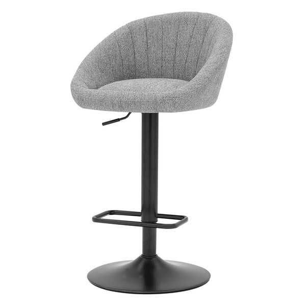 Watson Kd Fabric Gaslift Swivel Bar Stool Strata Gray 9300118 529 By Npd