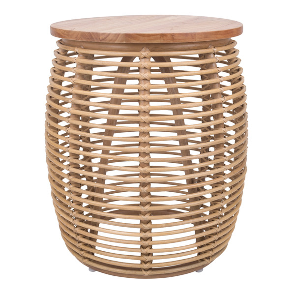 Iris Rattan Side End Table Honey 4900017 By Npd