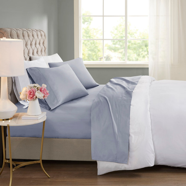Olliix Beautyrest 600 Thread Count Cooling Cotton Rich Sheet Set Full Br20 1002