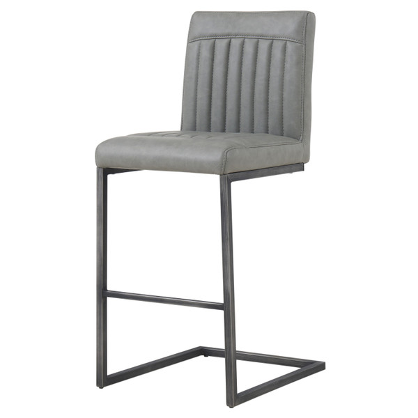 Ronan Kd Pu Counter Stool Antique Graphite Gray 1060008 216 By Npd