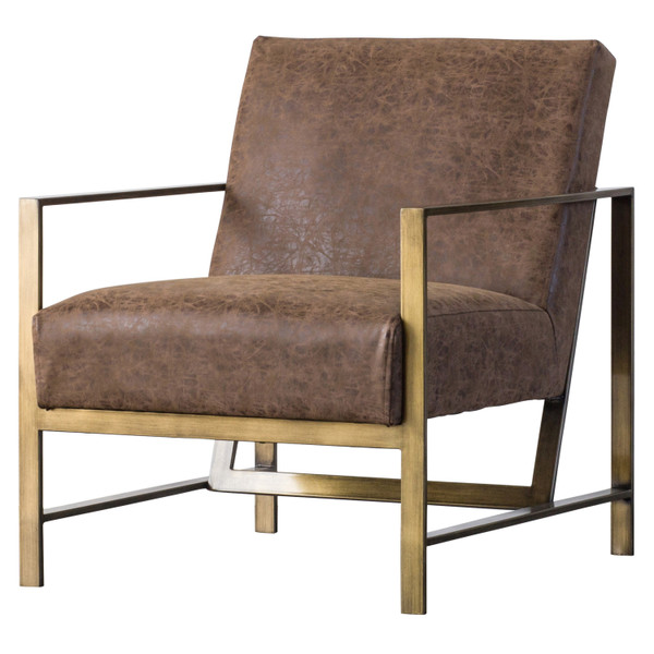 Francis Pu Accent Arm Chair Nubuck Chocolate 3900031 Nce By Npd