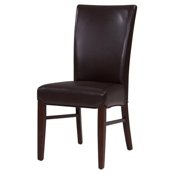 Milton Bonded Leather Dining Side Chair Coffee Bean 268239B 206 By Npd
