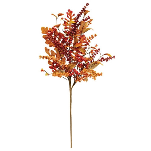 Bittersweet Berries Fall Leaves Spray 28 Fsa112561 By Cwi Gifts
