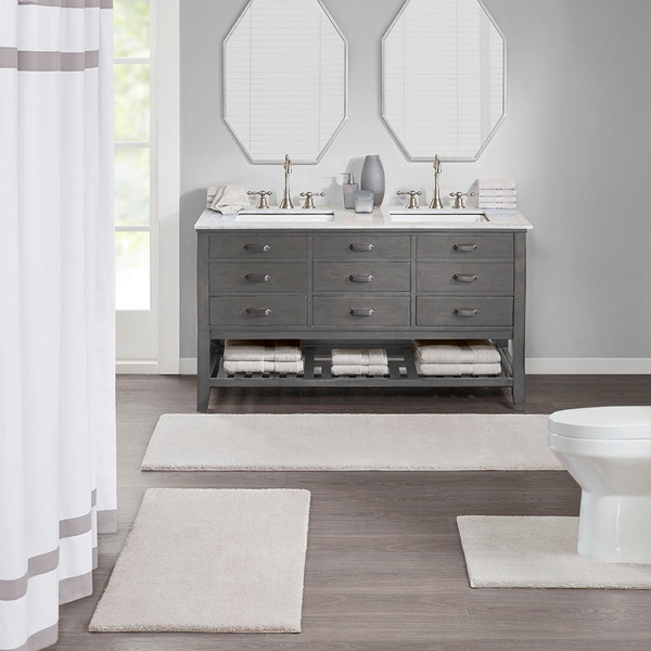 Madison Park Signature Marshmallow Bath Rug Mps72 385 By Olliix