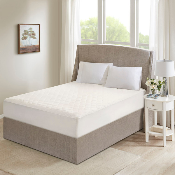 Olliix Beautyrest Cotton Cotton Deep Pocket Heated Mattress Pad 20 Heat Settings Cal King Br55 0902