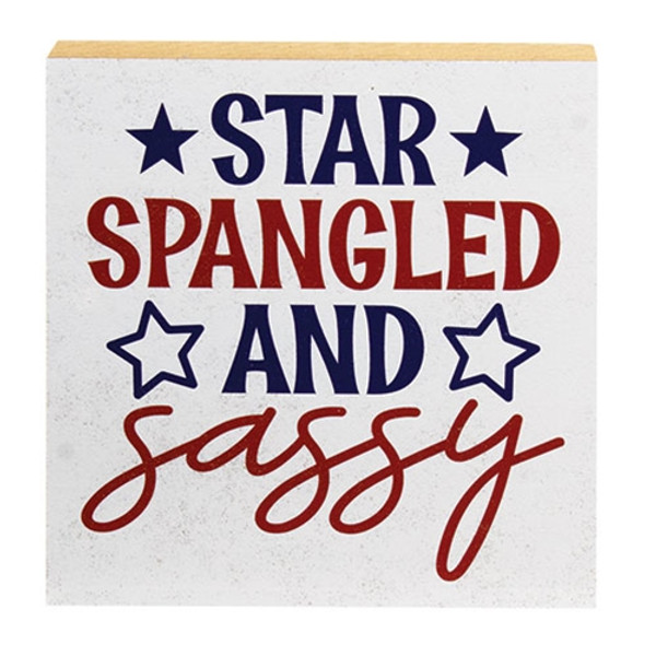 Star Spangled And Sassy Block 6 Sq G50395 By Cwi Gifts