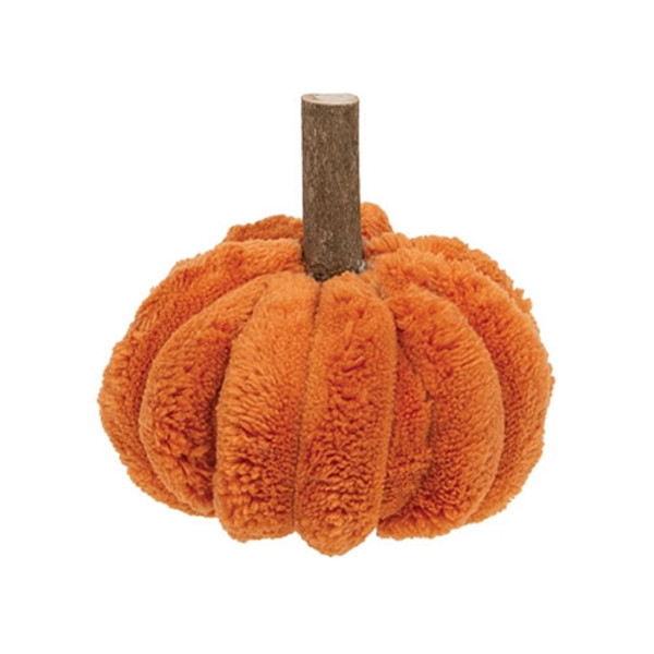 Orange Ribbed Plush Small Pumpkin Gadc5233 By Cwi Gifts
