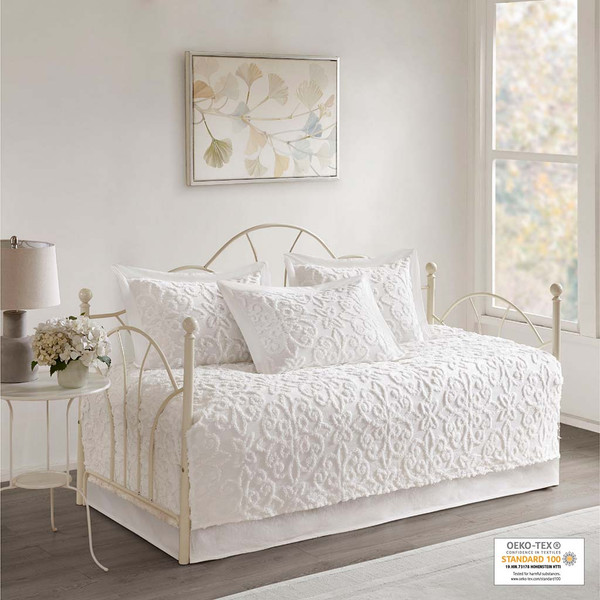 Madison Park Sabrina 5 Piece Cotton Chenille Daybed Set Mp13 5322 By Olliix