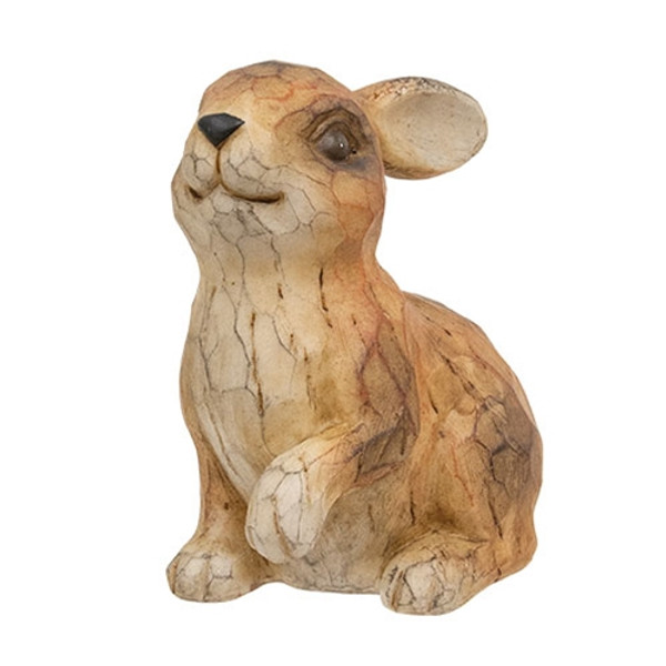Carved Look Resin Bunny Sitter 5 5 H Gadc5499 By Cwi Gifts