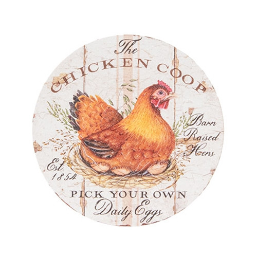 The Chicken Coop Vintage Look Magnet 3 5 Dia Gfppm0599 By Cwi Gifts