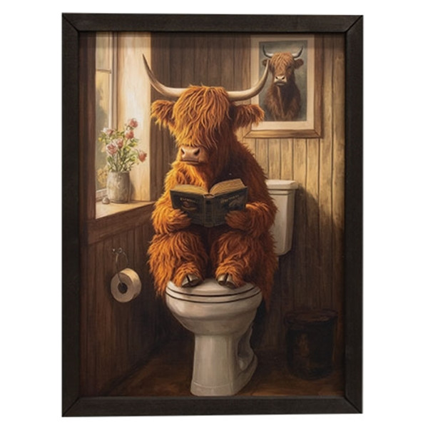 Highland Bathroom Box Frame 12 X16 Ghmk1351216 By Cwi Gifts