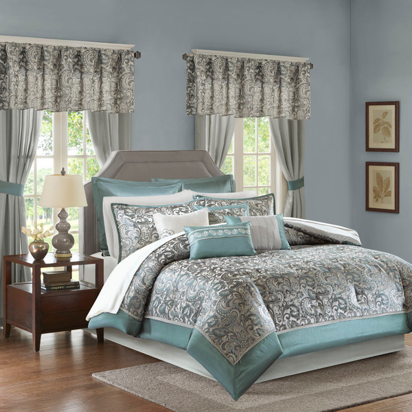 Madison Park Essentials 24 Piece Room In A Bag Queen Mpe10 636