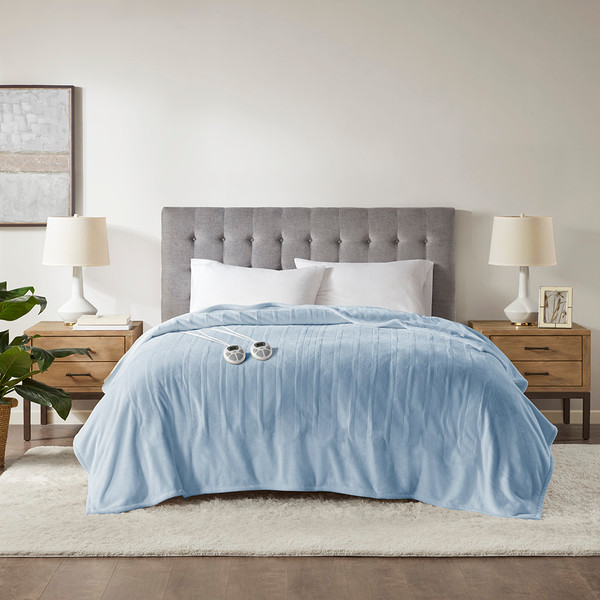 Olliix Plush Heated Blanket Queen St54 0131
