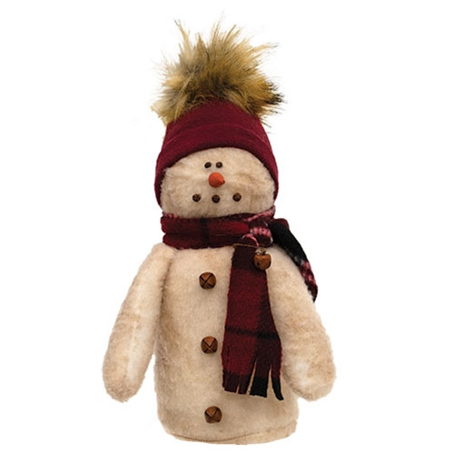 Stuffed Baby Snowman With Furry Hat Grj628 By Cwi Gifts
