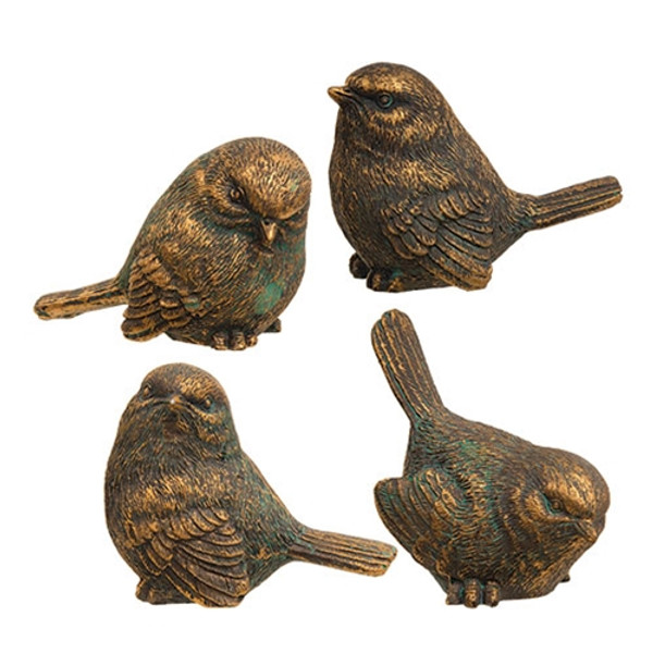 Mini Bronze Finish Resin Bird 4 Assorted Gt25372 By Cwi Gifts Mini Bronze Finish Resin Bird 4 Assorted Gt25372 By Cwi Gifts