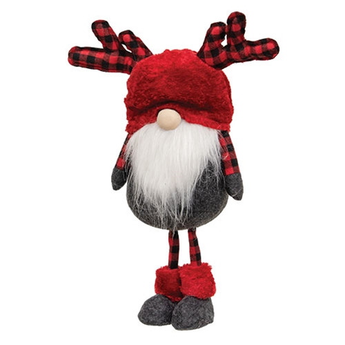 Standing Red Black Buffalo Check Reindeer Gnome Gzoe4278 By Cwi Gifts