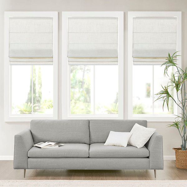 Olliix Kyler Linen Blend Light Filtering Cordless Roman Shade Mp40 7970