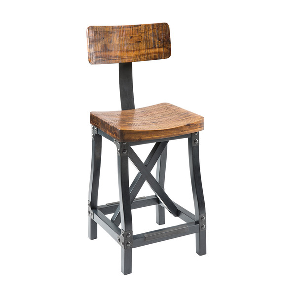 Ink Ivy Lancaster Barstool With Back Iif20 0104