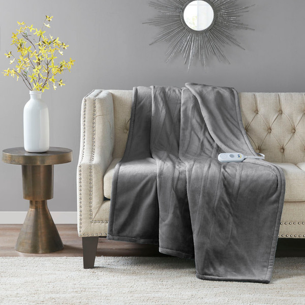 Olliix Plush Heated Throw St54 0074