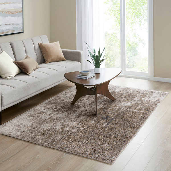 Olliix Haley Cozy Shag Abstract Area Rug Mp35 7591