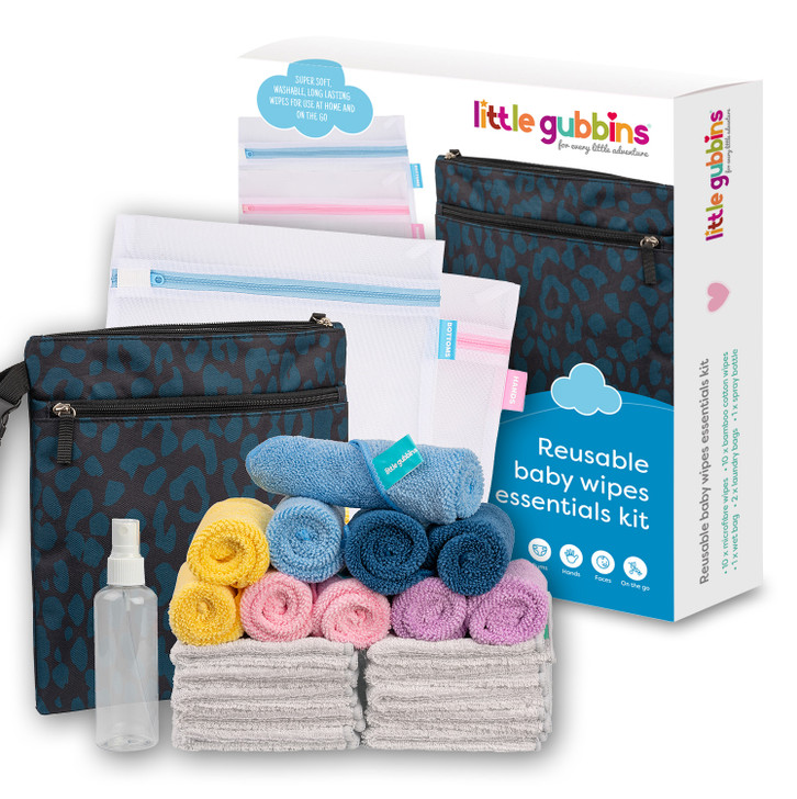 Little Gubbins Reusable Baby Wipes Essentials Kit