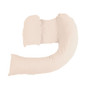 Dreamgenii Pregnancy, Support and Feeding Pillow Beige Marl Jersey Cotton