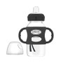 Dr Brown's Milestones 270 ml  Wide-Neck Sippy Bottle with Silicone Handles Black