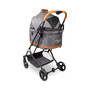 Folding Pet Stroller with Zipperless Entry & Reversible Handle Bar