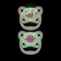 PreVent Glow In The Dark Butterfly Soothers Pink Dinosaur / Planet 6-18 Months
