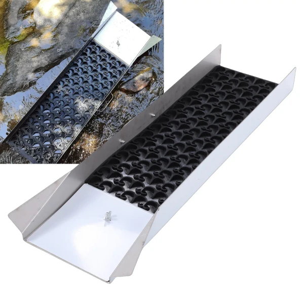 Gold Sluice Box Folding Aluminum Alloy Gold Mining Chute Panning