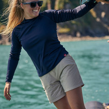 Women's UV Tec Tee - Long Sleeve - UV011W-NAV06-LIFESTYLE-1.jpg