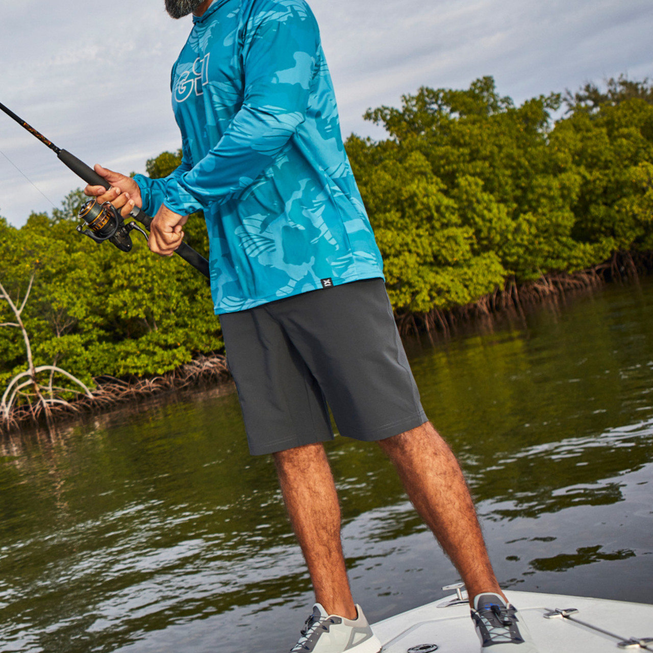 XPEL® Tec Hoodie in Camo - Gill Fishing