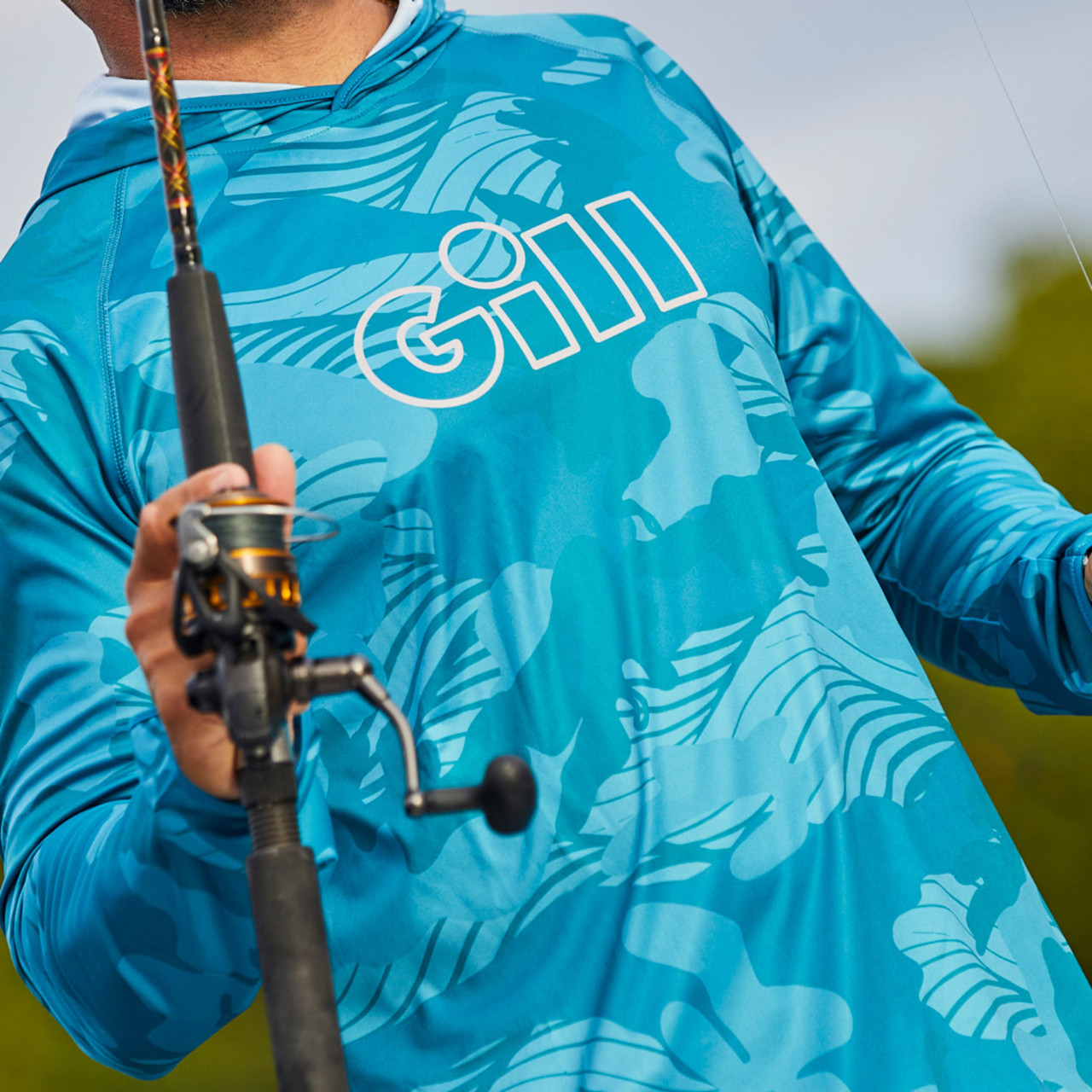 XPEL® Tec Long Sleeve Top in Pewter Camo - Gill Fishing